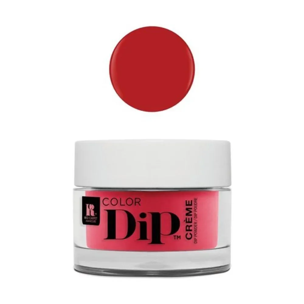 Red Carpet Manicure Color Dip Nail Dip Powder, Seductive Star Red Creme 0.3 oz